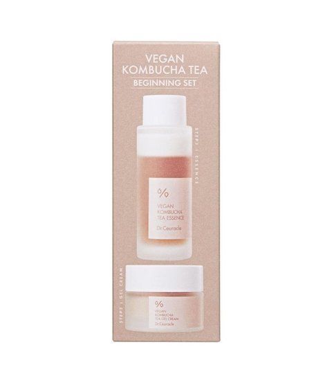 Веганський набір для догляду за шкірою з комбучею Dr.Ceuracle Vegan kombucha tea beginning set 50 ml, 30 ml 117 фото