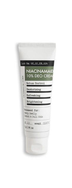 Крем-дезодорант з ніацинамідом 10% DERMA FACTORY Niacinamide 10% deo cream 50 g 64 фото